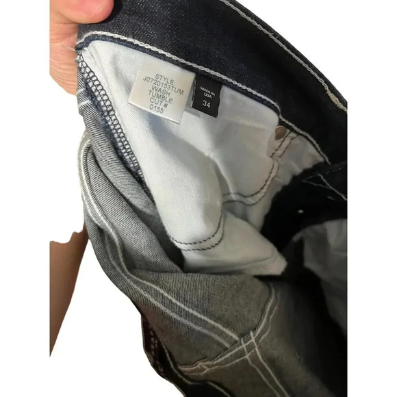 Veronica Beard Beverly High Rise Skinny Flare Jean Button Fly Tumble Topstitch - Picture 5 of 7